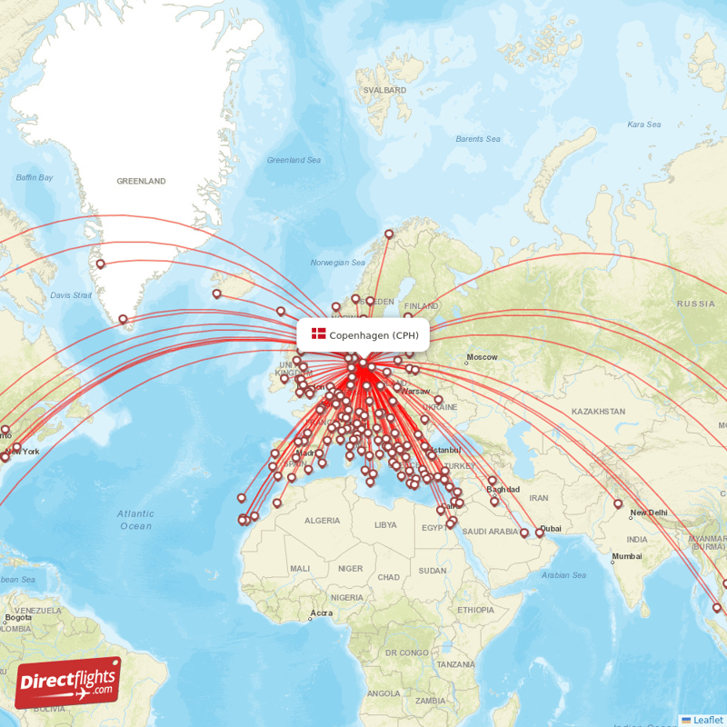 direct connections to copenhagen airport